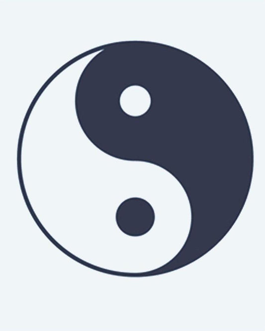 Yin Yang semi-permanent tattoo design by INKON – yang, symbol, balanced, harmony, duality illustration, 2 x 2 in (5x5cm), available at inkon.co