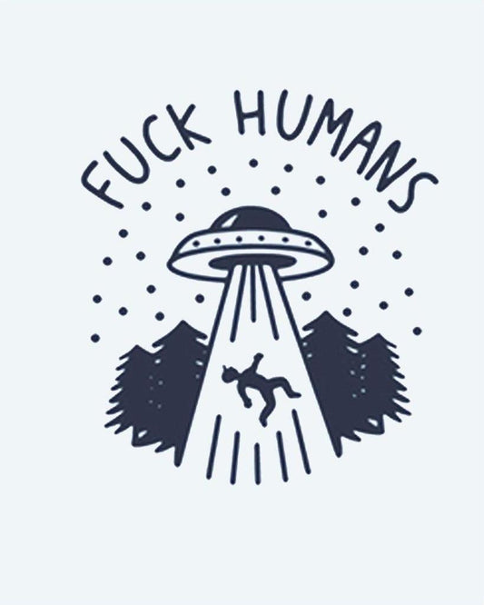 UFO Abduction semi-permanent tattoo design by INKON – alien, abduction, scene, flying, saucer illustration, 2 x 2 in (5x5cm), available at inkon.co