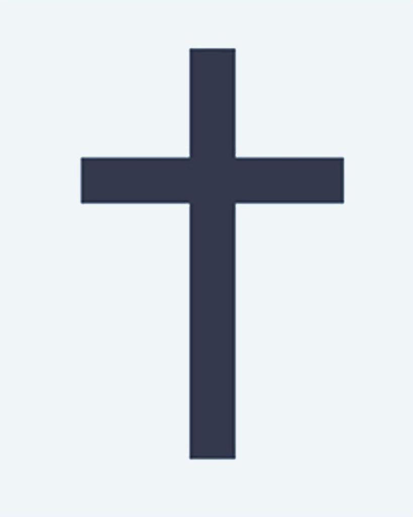 Classic Cross semi-permanent tattoo design by INKON – cross, timeless, symbol, faith, solid illustration, 2 x 2 in (5x5cm), available at inkon.co